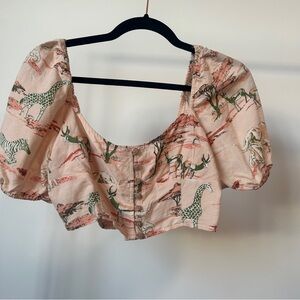 F21 off shoulder crop